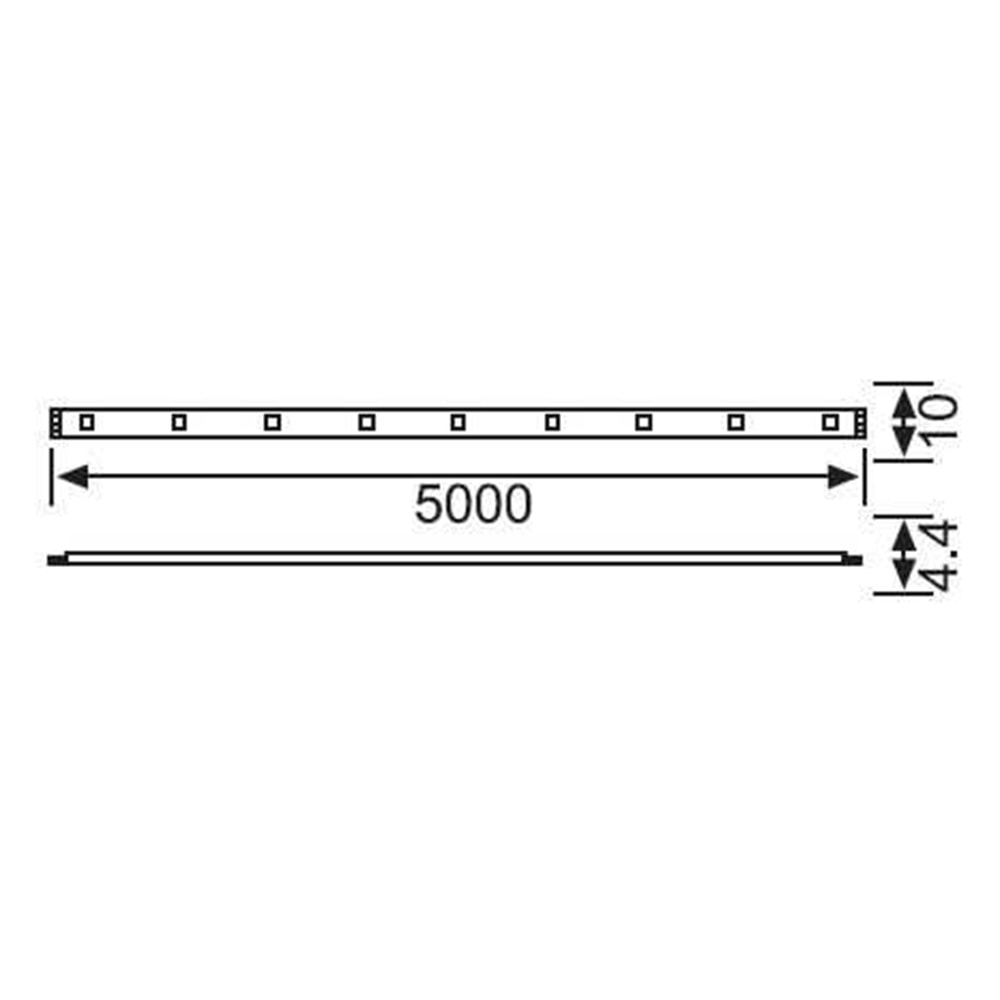 JUPİTER LE208 S ÜÇ ÇİPLİ İÇ MEKAN EKO ŞERİT LED (3000K) (10MT)