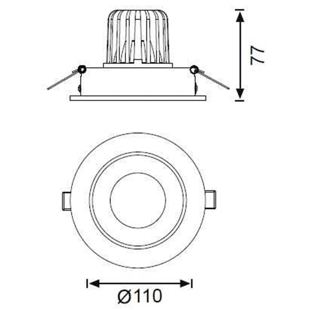 JUPİTER LS440 HAREKETLİ LED SPOT 11W 3000K BEYAZ KASA