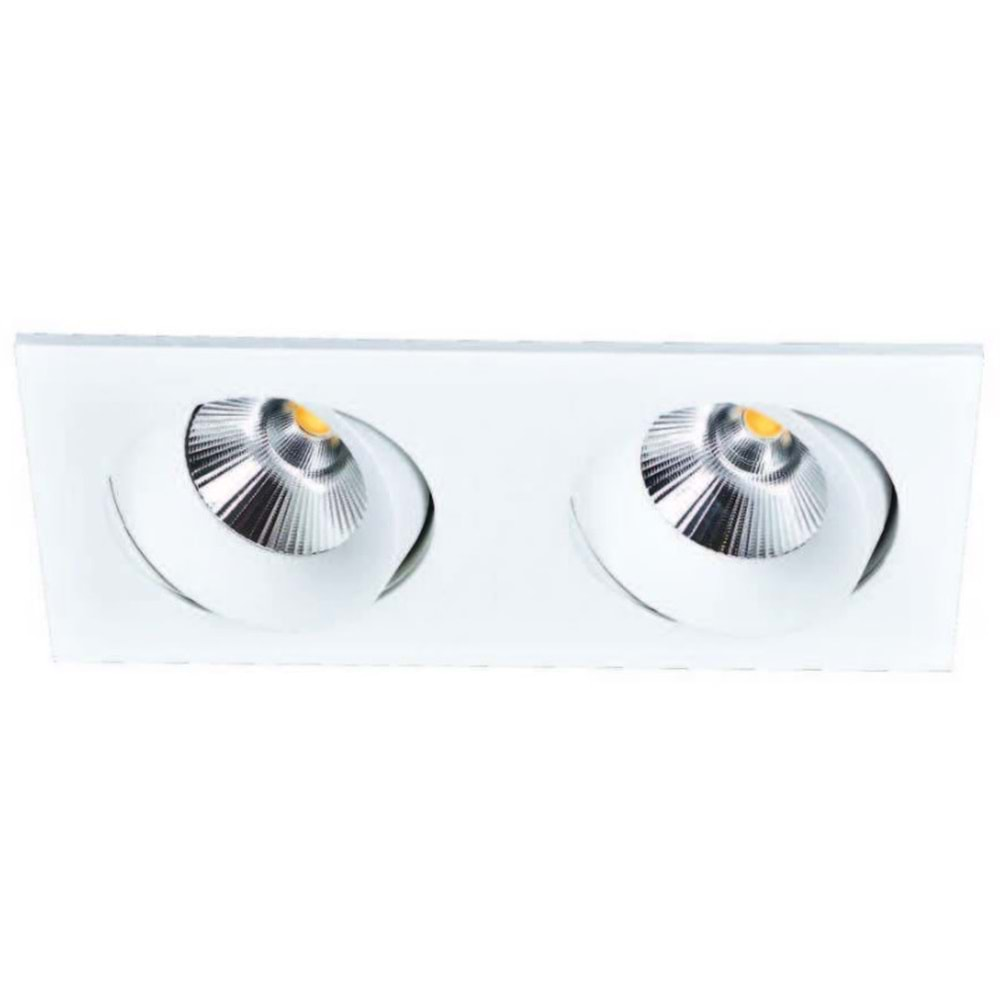 JUPİTER LS442 2Lİ HAREKETLİ LED SPOT 2X11W 3000K BEYAZ KASA