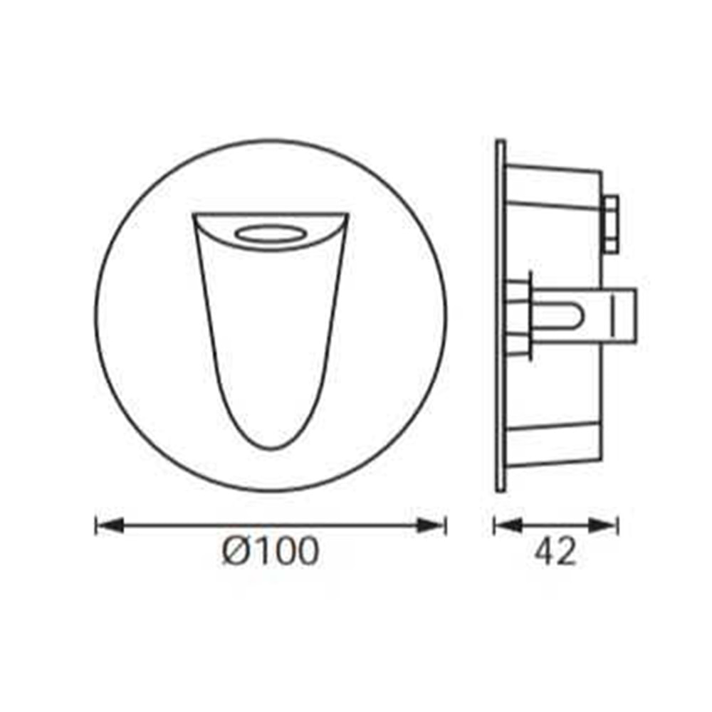 JUPİTER LW986 S LED DUVAR ARMATÜRÜ BEYAZ KASA 5W 3000K