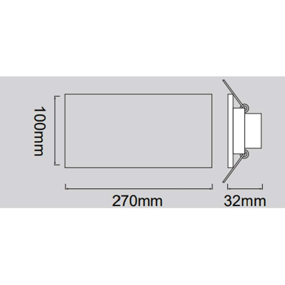 HOROZ MAX 3X50W 3LÜ KARE ARMATÜR PETUNYA 3 015 028 0003