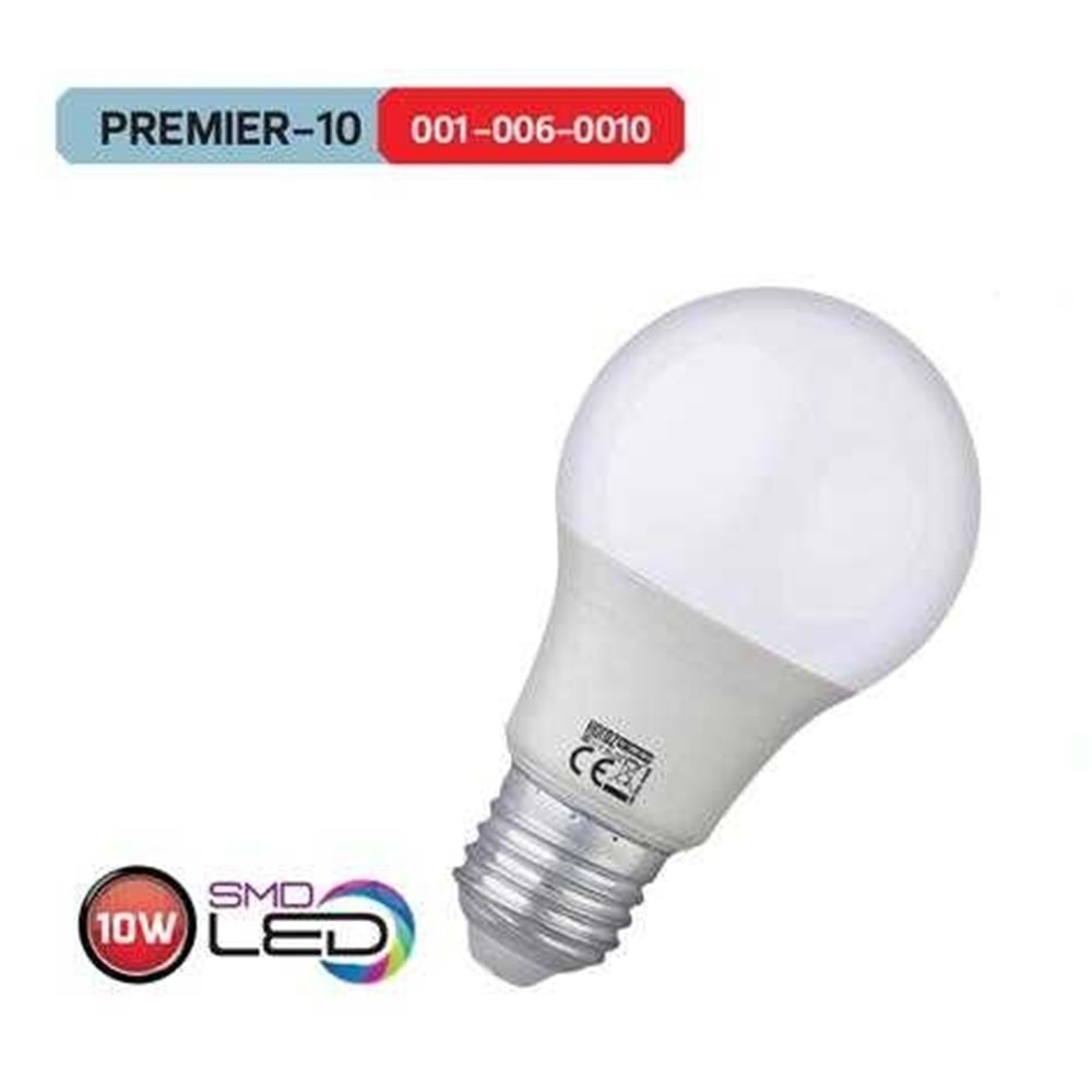 HOROZ 10W LED AMPUL 6400K E27 PREMIER-10 001 006 0010