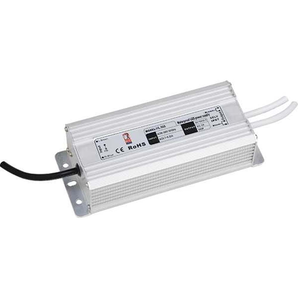 HOROZ 5 AMPER DIŞ MEKAN ŞERİT LED TRAFOSU 60W 12V VESTA-60 083 001 0060