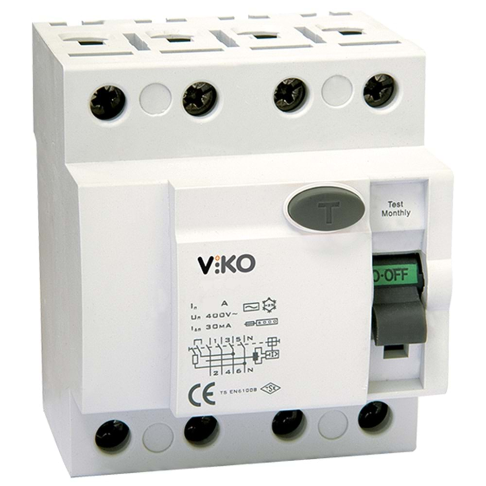 VİKO KAÇAK AKIM 4X25A 4P 30MA 6KA VTR4-2530