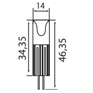 HOROZ 3W LED KAPSÜL AMPUL 6400K PİKO-3 ( HL451L) G4 DUY 001 007 0003