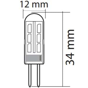 HOROZ 1.5W LED KAPSÜL MICRO-2 G4 DUY 6400K 001 010 0002