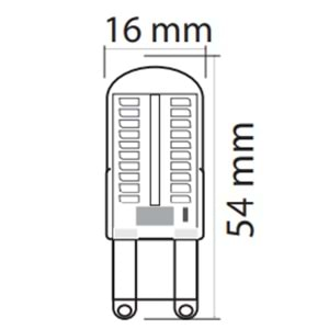 HOROZ 5W MEGA 6400K SMD LED G9 DUY 001 011 0005