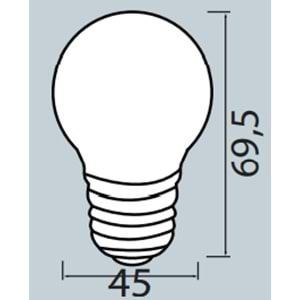 HOROZ 1 WATT LED AMPUL E27 DUYLU RAINBOW 001 017 0001 K