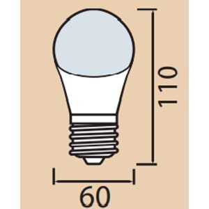 HOROZ 3W SPECTRA LED AMPUL E27 DUYLU 001 017 0003 K