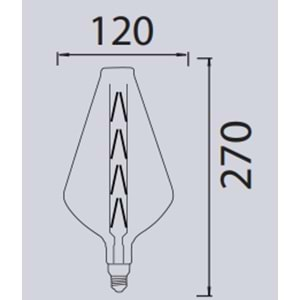 HOROZ PARADOX RUSTİK LED AMPUL 8W E27 001 052 0008