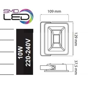 HOROZ 10W LED PROJEKTÖR PARS-10 6400K 068 008 0010