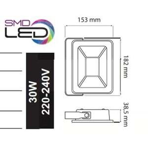 HOROZ 30W LED PROJEKTÖR PARS-30 6400K 068 008 0030