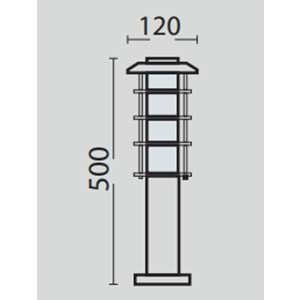 HOROZ 60W BAHÇE ARMATÜRÜ E27 DUY LADİN 3 075 002 0003