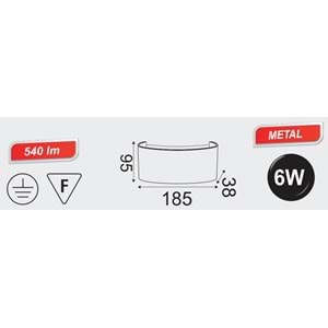 HOROZ 6W 4200K POWER LED ARMATÜR PLASTİK PROTON-6 076 039 0006