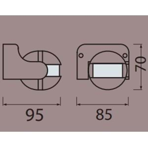 HOROZ LINEA 180 DERECE BEYAZ SENSOR HL482 088 001 0003