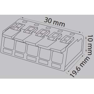 HOROZ SLIM CONNECTOR-5 ÇOK AMAÇLI KLEMENS 5X4MM 103 002 005