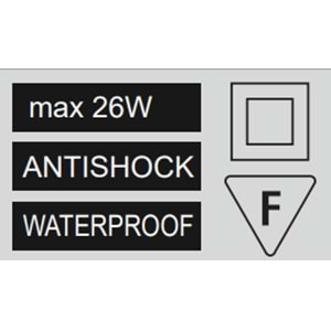 HOROZ MAX 26W E27 BEYAZ ARMATÜR AQUA EKO 400 001 108