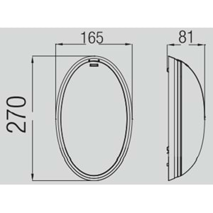 HOROZ MAX 26W APLIK FLUE CEVİZ 400 003 107