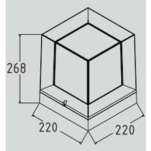 HOROZ 40W E27 BEYAZ BAHÇE ARMATÜRÜ PRİZMA 400 020 129-B