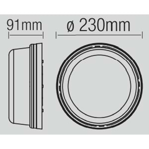 HOROZ MAX 15W IP20 KAYIN ARMATÜR RÜZGAR GÜLÜ 400 221 100