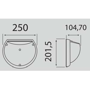 HOROZ 9W 6400K BEYAZ OPAL LED AQUA YARIMAY 400 315 114