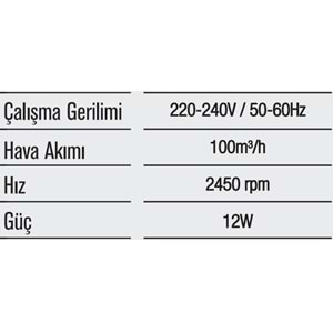 HOROZ KLASİK PLASTİK FAN 100 LÜK FÜME 500 010 100