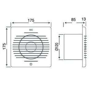 HOROZ KLASİK PLASTİK FAN 120 LİK KAYIN 500 020 120