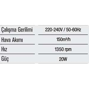 HOROZ KLASİK PLASTİK FAN 150 LİK CEVİZ 500 030 150