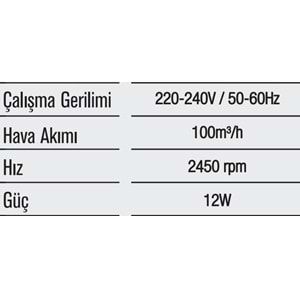 HOROZ KLASİK PLASTİK FAN 100 LÜK GÜMÜŞ 500 040 100