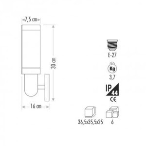 CATA ROMA BAHÇE ARMATÜRÜ E27 CT-7011