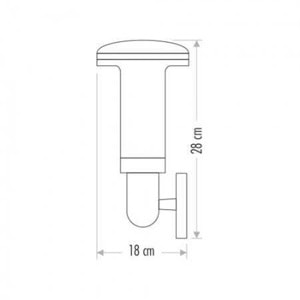 CATA NAPOLİ BAHÇE ARMATÜRÜ E27 CT-7015