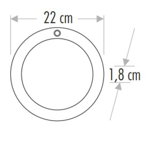 CATA 20W BOLOGNA SENSÖRLÜ TAVAN ARMATÜRÜ BEYAZ 6400K SIVA ÜSTÜ CT-9247B