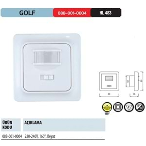 HOROZ 160 DERECE SENSOR GOLF 088 001 0004