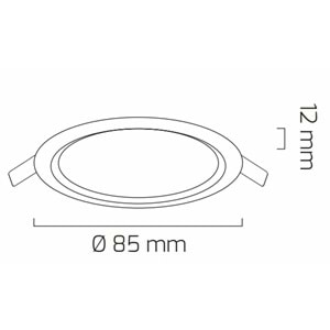 GOYA 3W LED PANEL BEYAZ KASA 4000K GY-1728