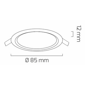 GOYA 3W LED PANEL BEYAZ KASA 6500K GY-1728