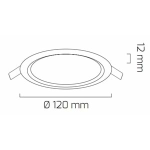 GOYA 6W LED PANEL BEYAZ KASA 3000K GY-1738