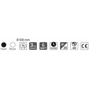 GOYA 6W LED PANEL BEYAZ KASA 4000K GY-1738