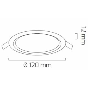 GOYA 6W LED PANEL SİYAH KASA 4000K GY-1738