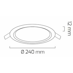 GOYA 20W LED PANEL SİYAH KASA 3000K GY-1788