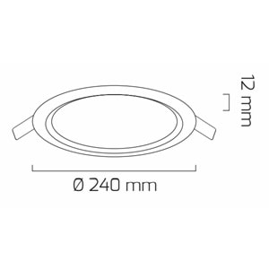 GOYA 20W LED PANEL SİYAH KASA 4000K GY-1788