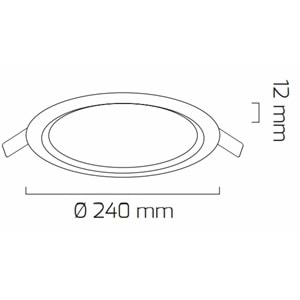 GOYA 20W LED PANEL SİYAH KASA 6500K GY-1788