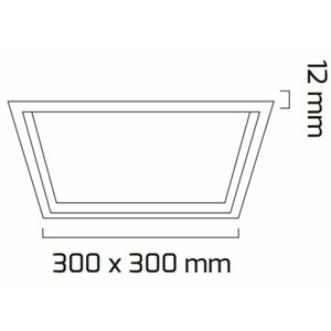 GOYA 24W SIVA ALTI LED PANEL BEYAZ KASA 3000K GY-1797