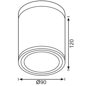 JUPİTER JC063 AN BAHÇE TAVAN ARMATÜRÜ ANTRASİT GU10 ( AMPUL DAHİL DEĞİLDİR)