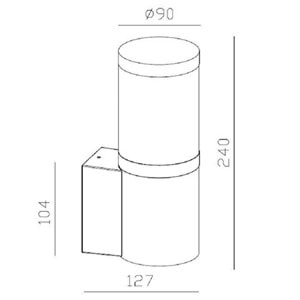 JUPİTER JG958 AN BAHÇE APLİK ANTRASİT E27 (AMPUL DAHİL DEĞİLDİR)