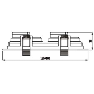 JUPİTER JH640 2 Lİ HAREKETLİ SPOT GU5.3 BEYAZ SIVA ALTI ( AMPUL DAHİL DEĞİLDİR)