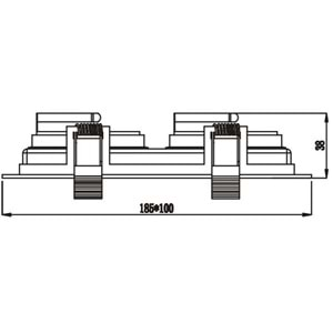 JUPİTER JH640 2 Lİ HAREKETLİ SPOT GU5.3 SİYAH SIVA ALTI ( AMPUL DAHİL DEĞİLDİR)