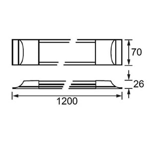 JUPİTER 36W 3000K LED YATAY BANT ARMATÜR JK120-3000K