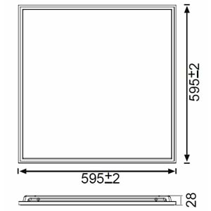 JUPITER 48W SLIM BACKLIGHT PANEL JK6060 6500K