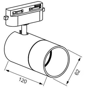 JUPİTER JR657 RAY SPOT SİYAH KASA GU10 ( AMPUL DAHİL DEĞİLDİR)