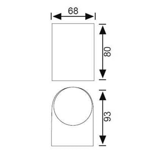 JUPİTER JW936 AN BAHÇE APLİK ANTRASİT GU10 (AMPUL DAHİL DEĞİLDİR)